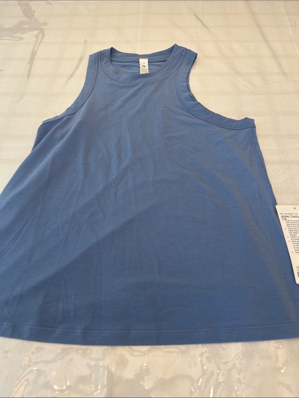 lululemon athletica Blue Sleeveless Tank Top